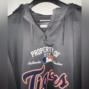 Majestic MLB Detroit Tigers pullover hoodie men's sz XL EUC